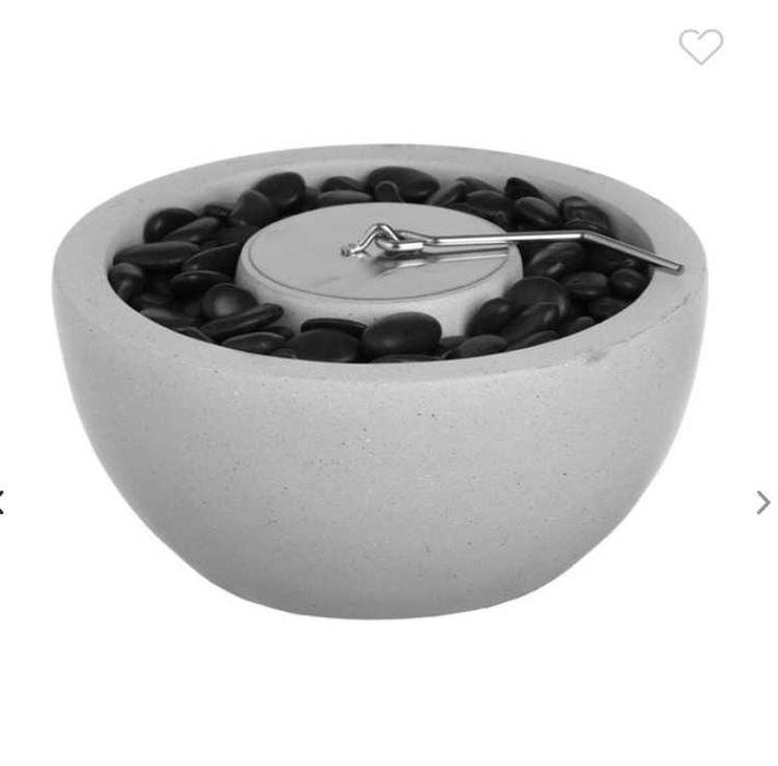 Декоративна камина на биоетанол декорация камък и огнище 23х11 см.