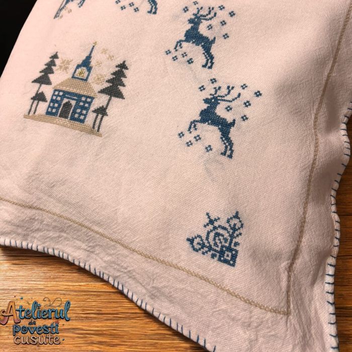 Pernuță de iarnă cusută manual