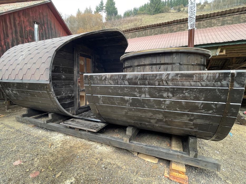 Pachet sauna si ciubar pentru exterior