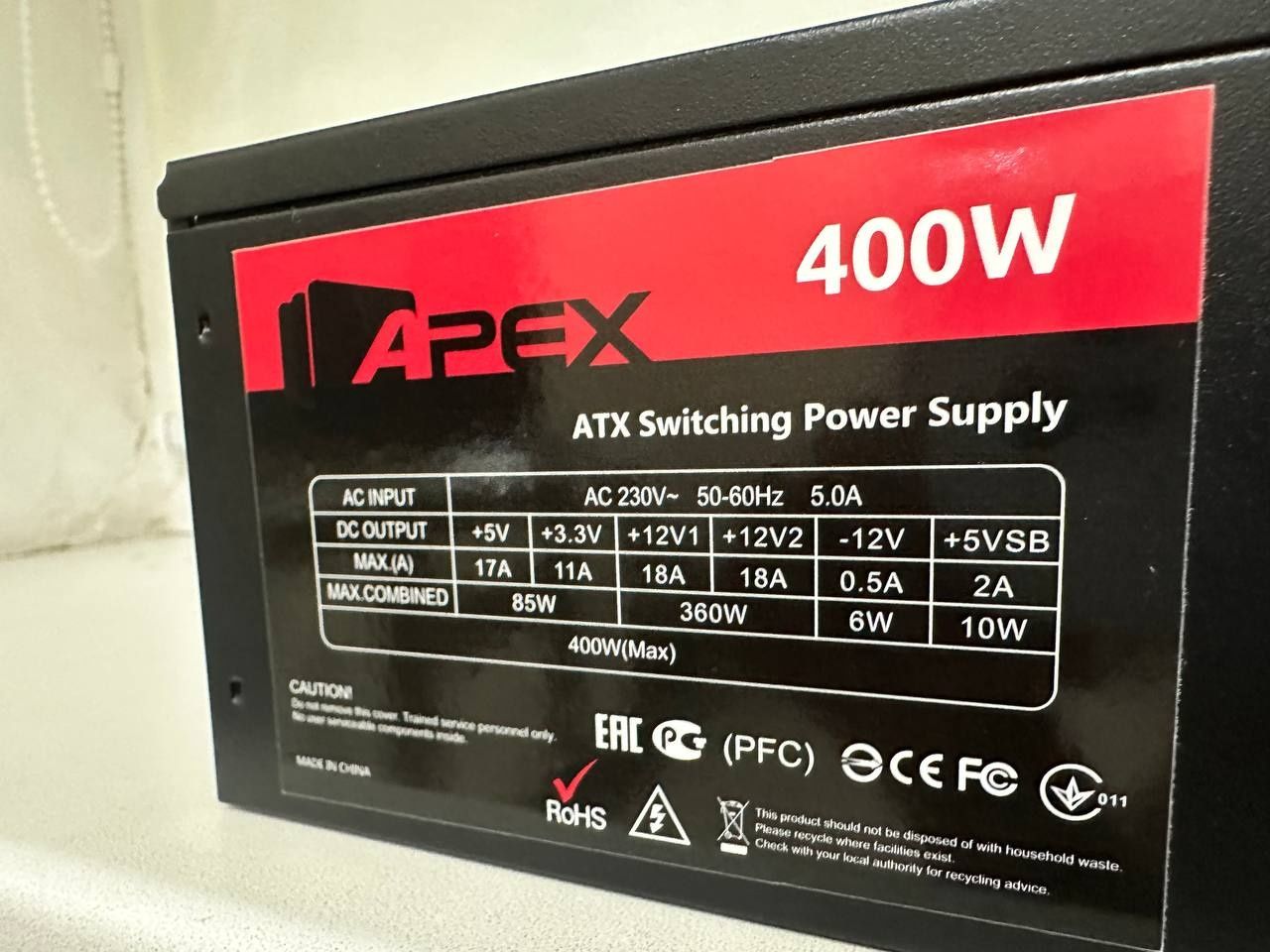 Блок питания Apex 400w