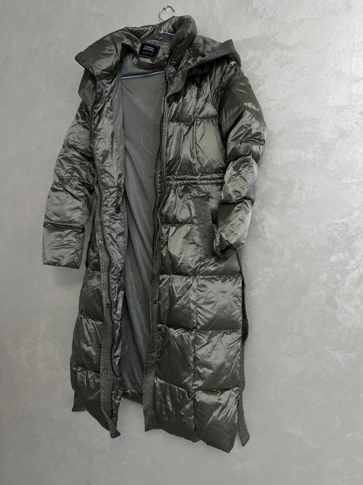 Пуховик длинный женский