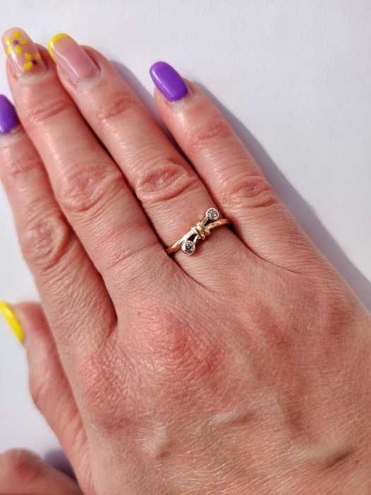 Inel Aur Galben 14K Cu Diamante Old Euro Cut
