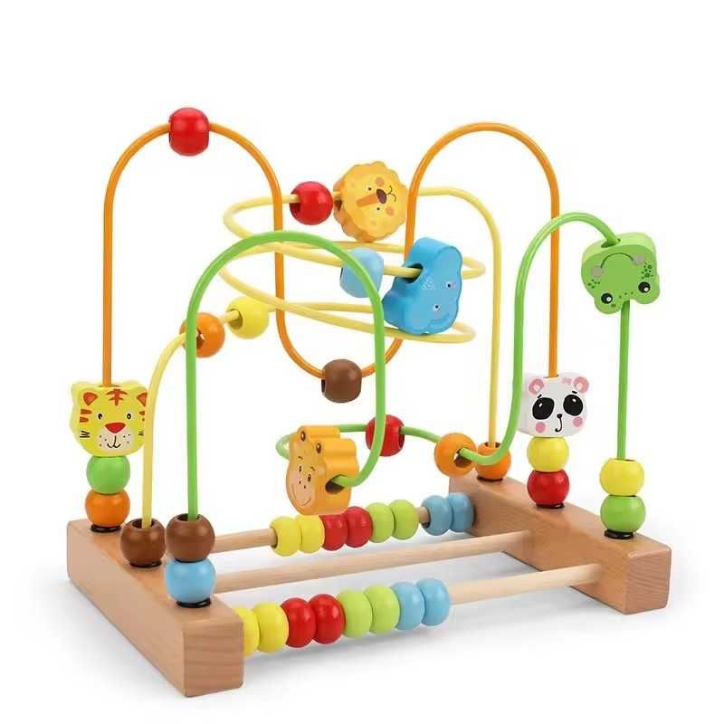 Jucării din lemn educative și interactive, de motricitate, Montessori
