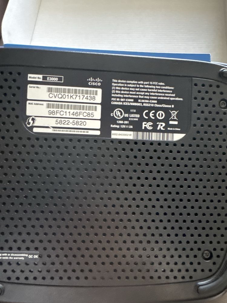 LINKSYS E3000 Роутер WiFi