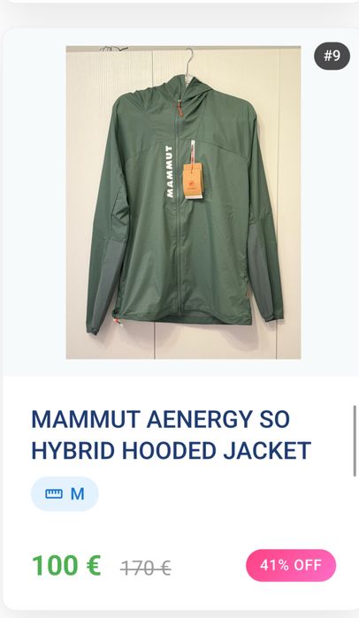 Mammut aenergy SO hybrid hooded jacket