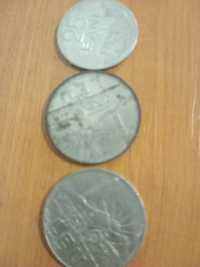 Vând 3 monede vechi  1 leu din 1966 -1 leu din 1963 și 25 de bani 1966