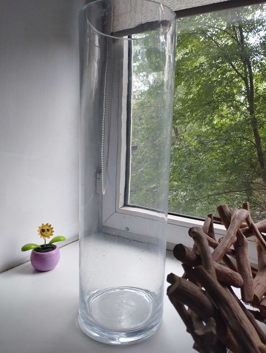 Ваза напольная. Декор ручная плетенная