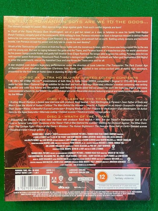 Clash of the Titans & Wrath of the Titans Limited Edition 4K UHD