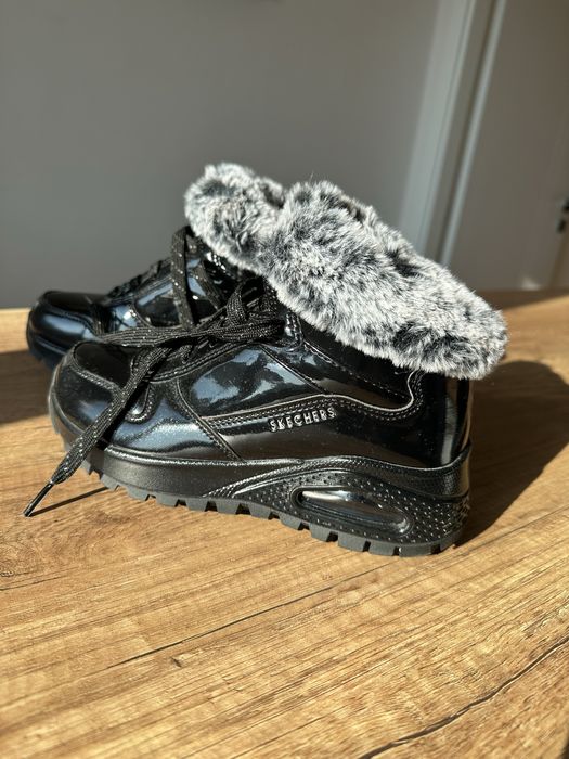 Skechers Дамски кецове, черни, размер 35