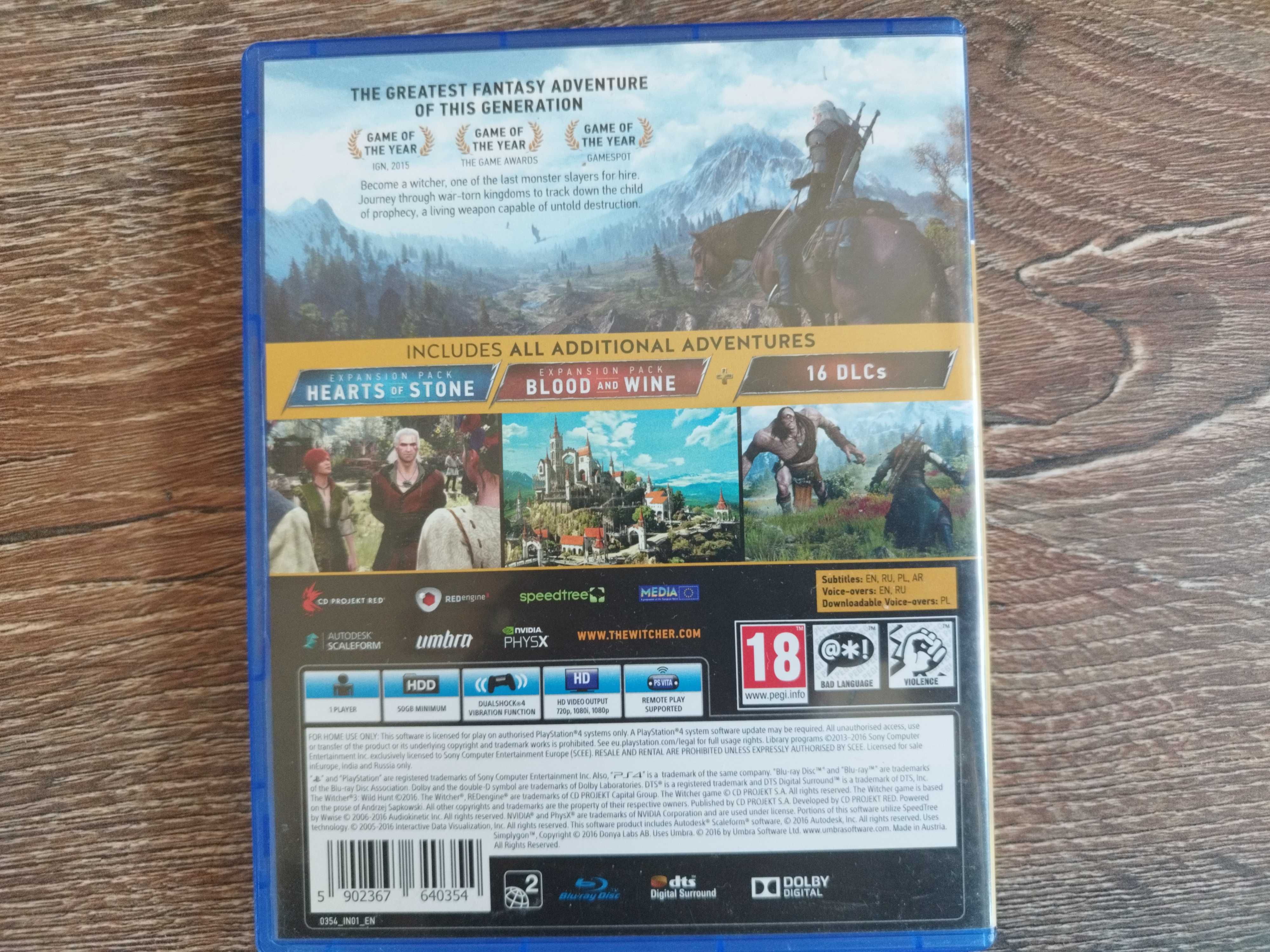 Игра за PS4: The Witcher 3
