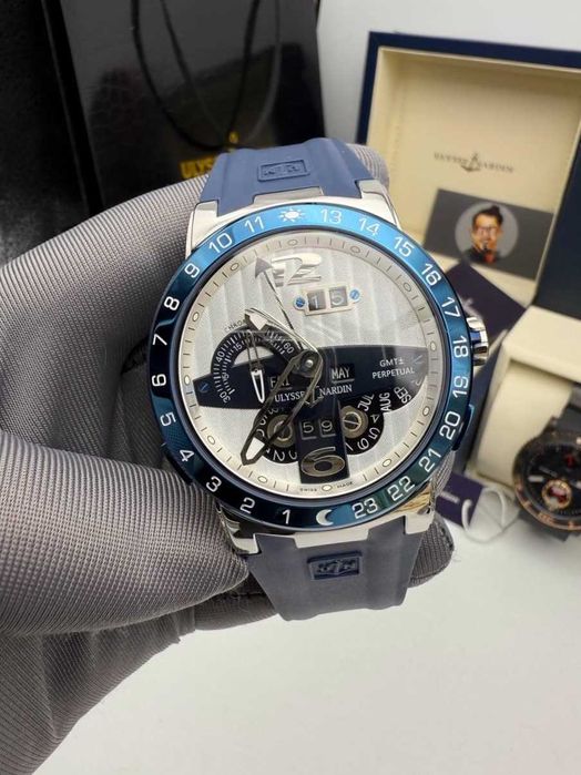 ulysse nardin el toro blue silver