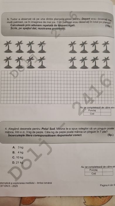 Ajutor la teme învățământ primar