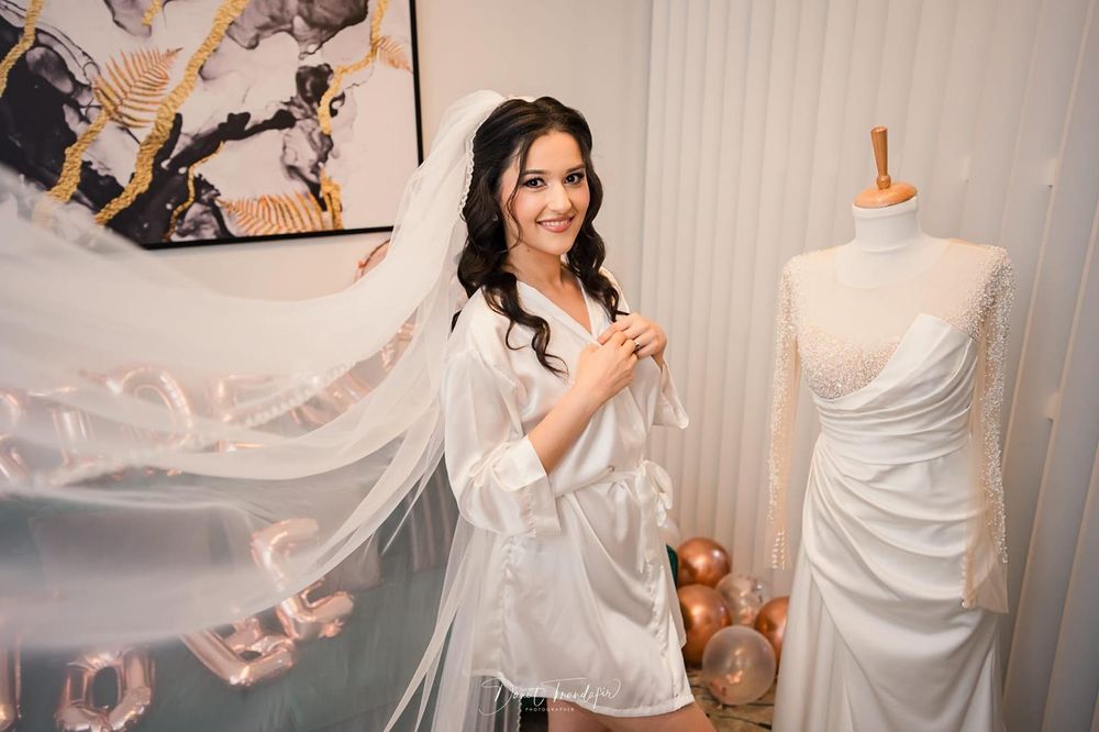 Rochie mireasa tafta model Doua Inimi colecția 2024