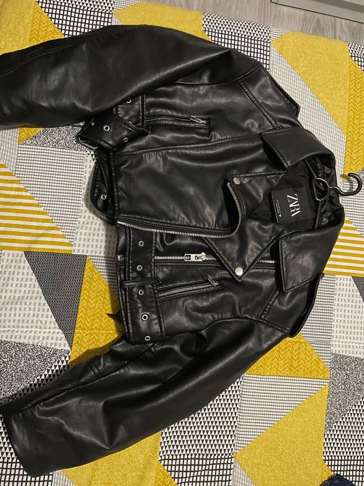 Кожено яке-ZARA Хс