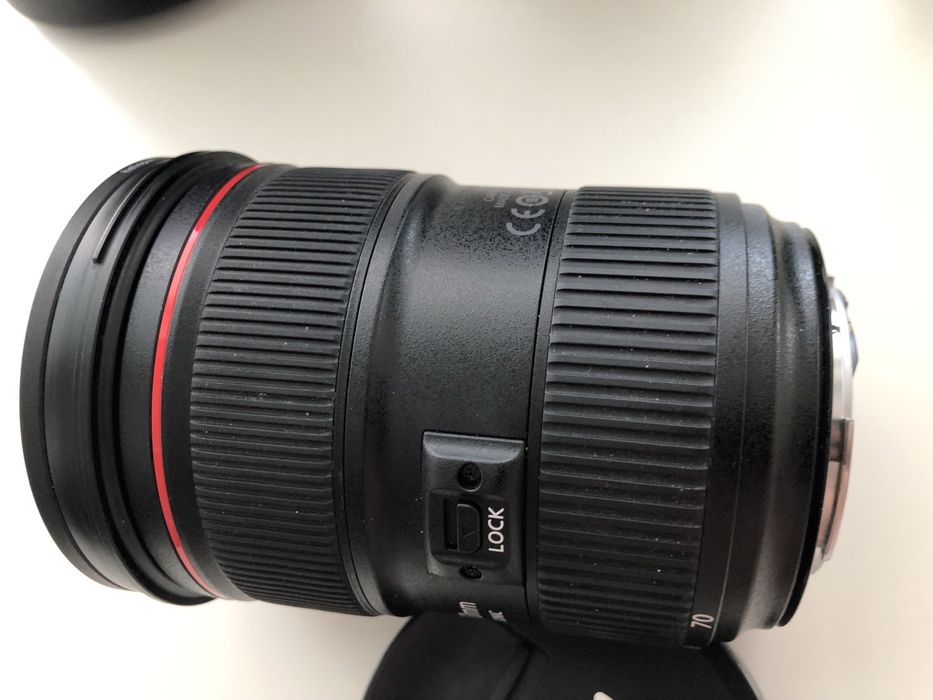 Obiectiv Canon EF 24-70mm f/2.8 L II USM + filtru UV Heliopan
