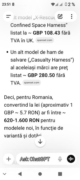 vând ham alpinism, centura de siguranță