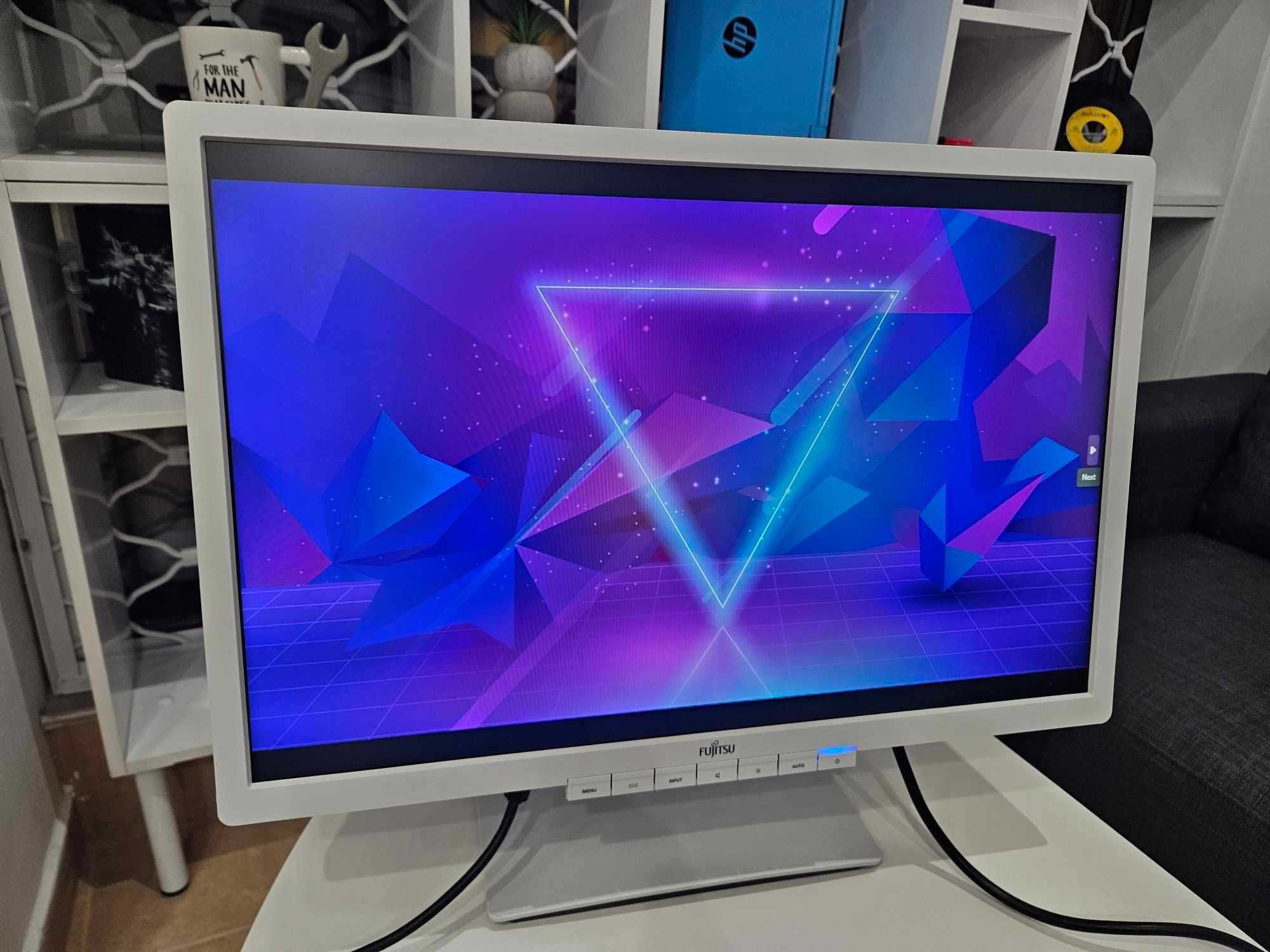 +Гаранция! Монитор Fujitsu B22W-6 LED 22" инча + кабели