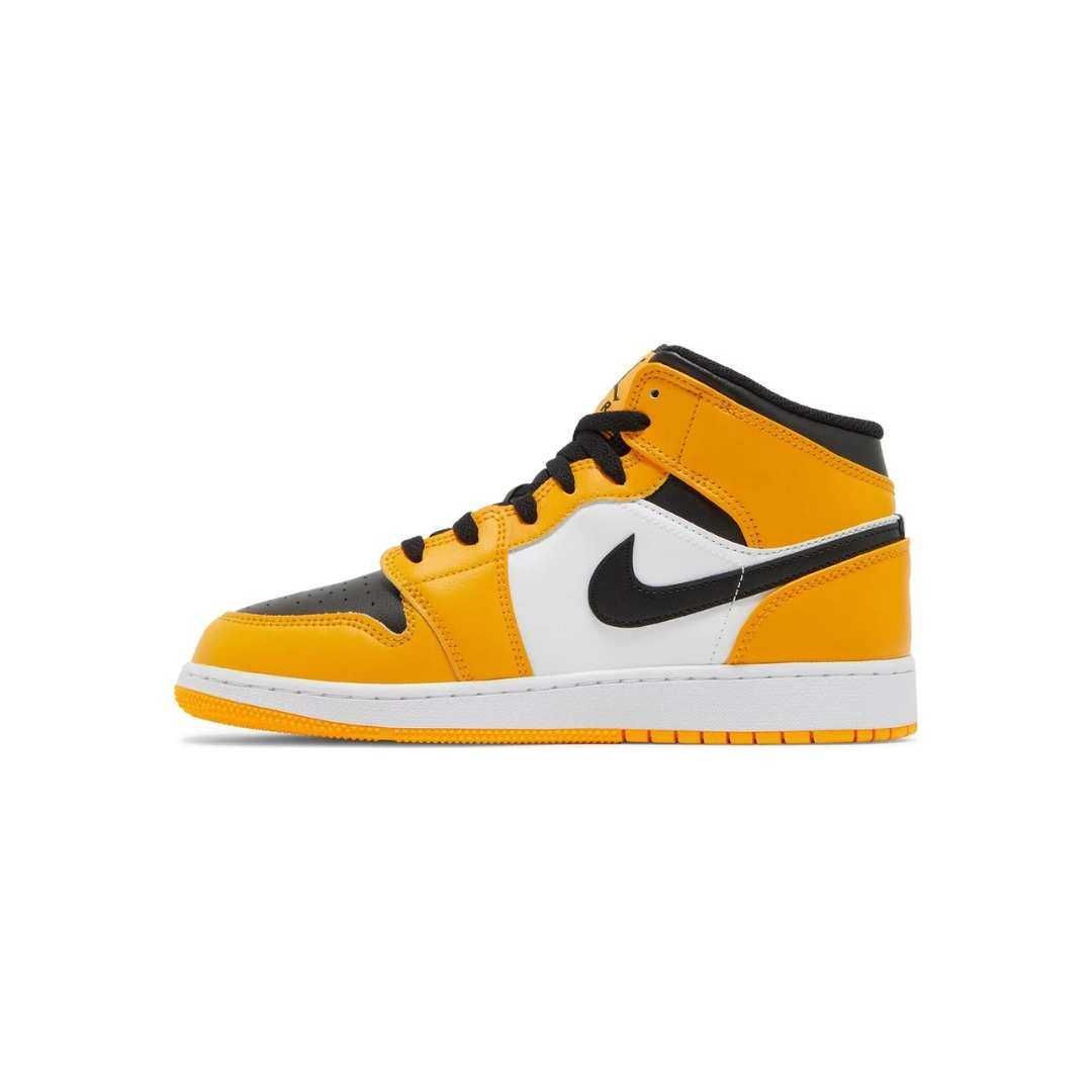 Nike Air Jordan 1 Mid Taxi Yellow Toe