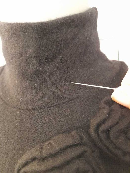 Rochie tricotata Moschino angora+lana in marime S