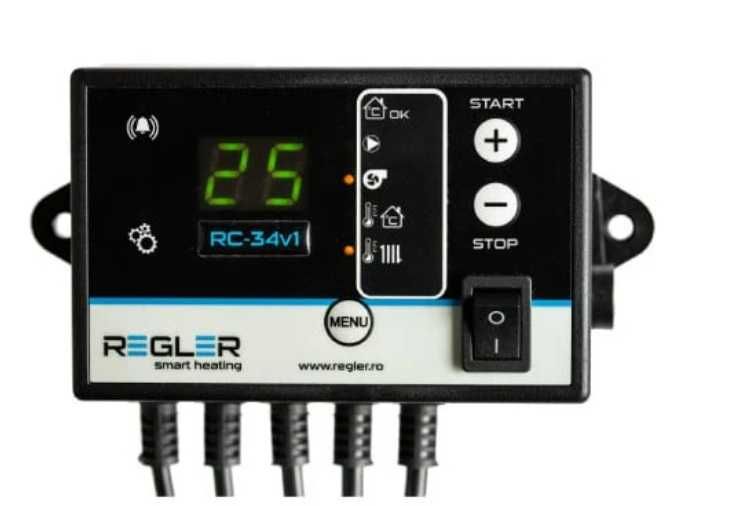 REGLER RC 34v1, comanda pompa IC si ventilator (opțional termostat)