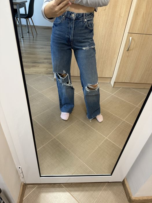 Нови Дънки Zara Wide Leg