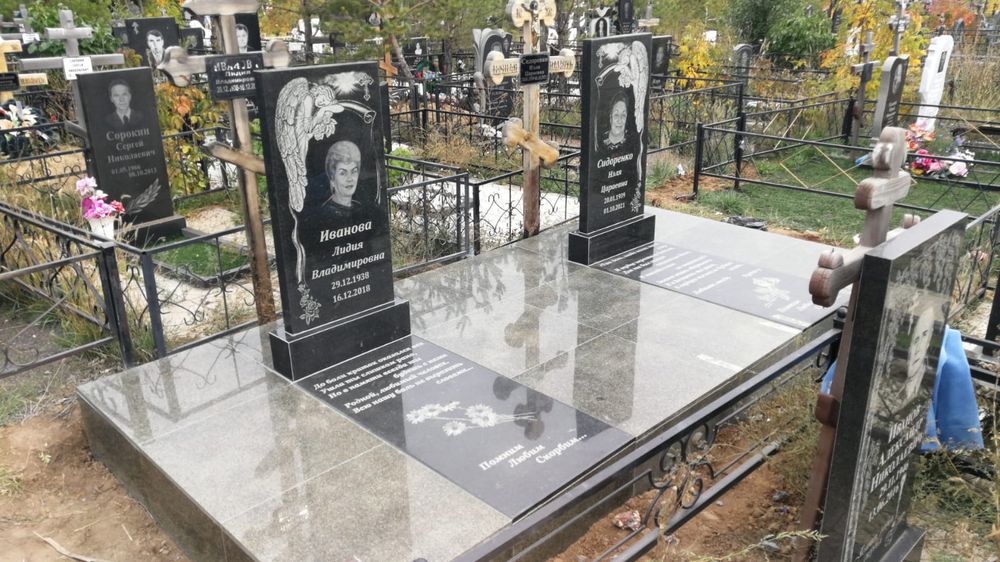 Памятники оградки облогораживание могил