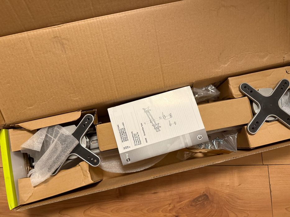 Suport 2 monitor computer - Goobay Screenflex Twin