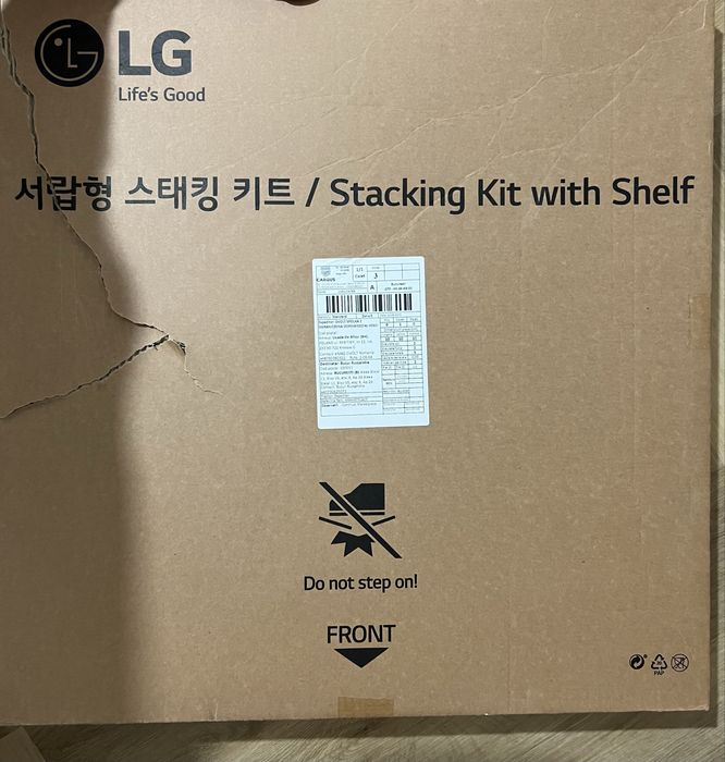 Kit LG suprapunere masina de spalat pe uscator