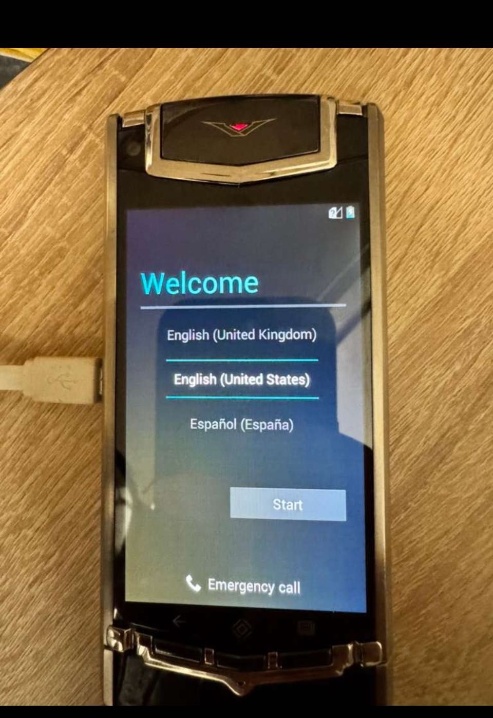 Vertu Android Ti Black Alligator Luxury Phone