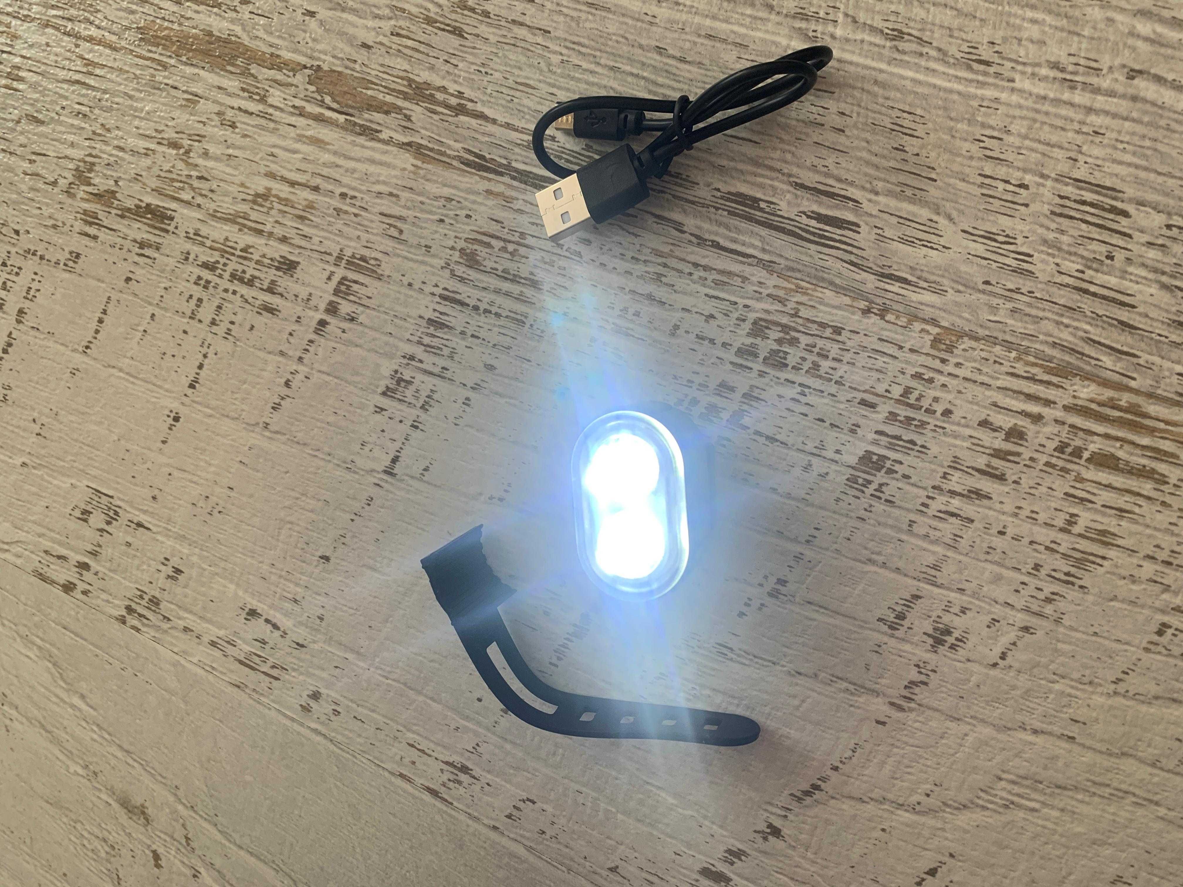 Комплект LED фенер и стоп за колело – лесен монтаж, с USB зареждане
