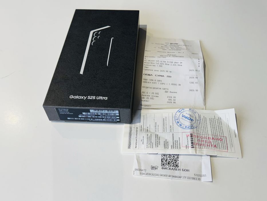 Samsung Galaxy S25 Ultra 512GB Titanium Gray Гаранция