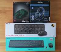 Kit Wireless Tastatura si Mouse si Casti gaming