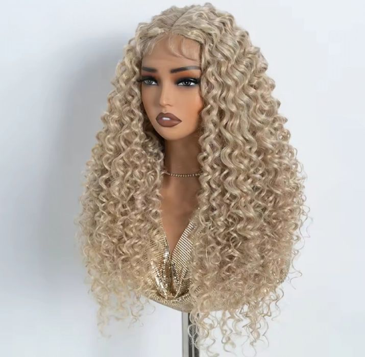 Peruca afro blond 30 inci
