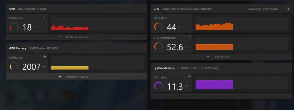 Компютър ryzen 5 2600,rx 6600,16gb ram