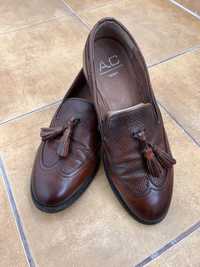 Pantofi/Mocasini din piele, bărbați, mărimea 39-40