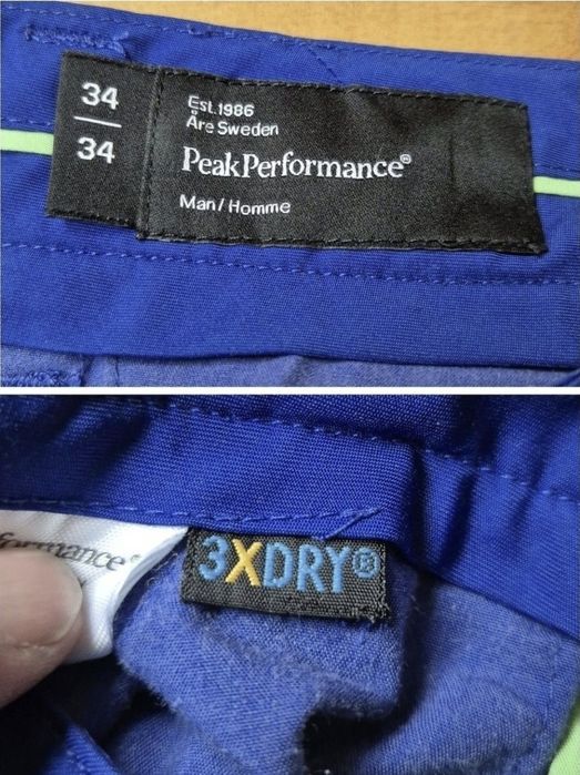 Pantaloni de Golf Peak Performance 3XDRY® pentru Bărbați, 34 (Fit 36)