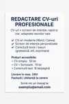 Redactare CV-uri Profesionale & Scrisori de Intenție