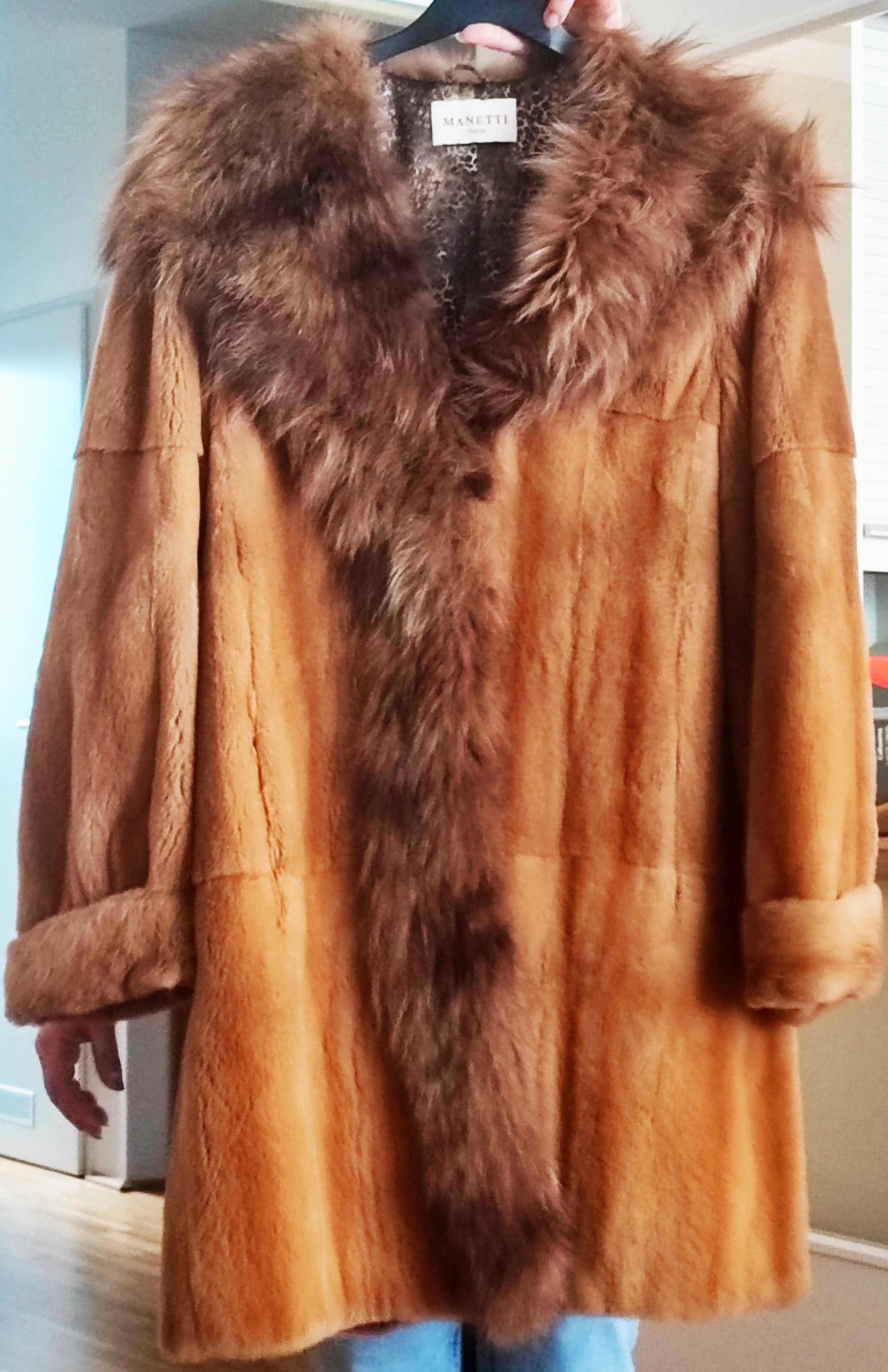 Geaca blana de vulpe naturala - model chic, piesa unica, ca noua