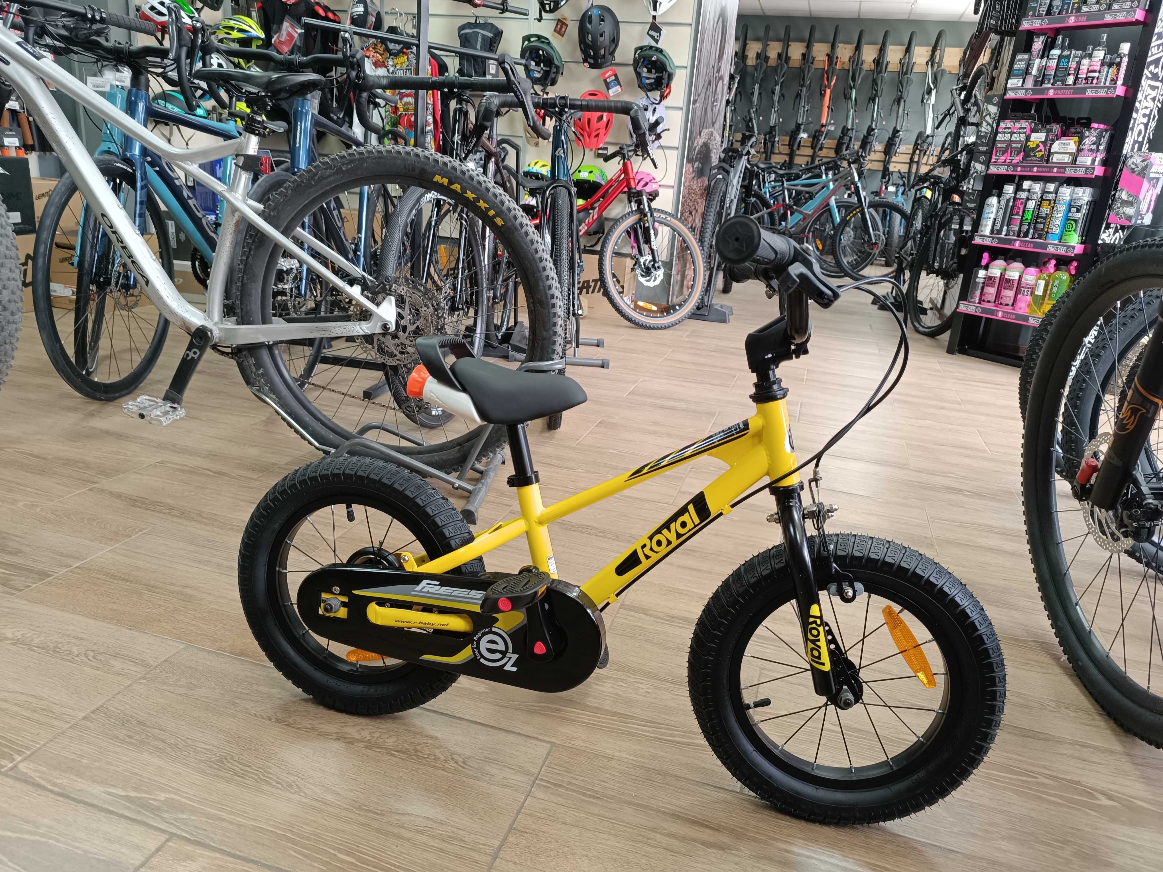 Bicicleta copii Royal Baby EZ FREESTYLE 14 YELLOW