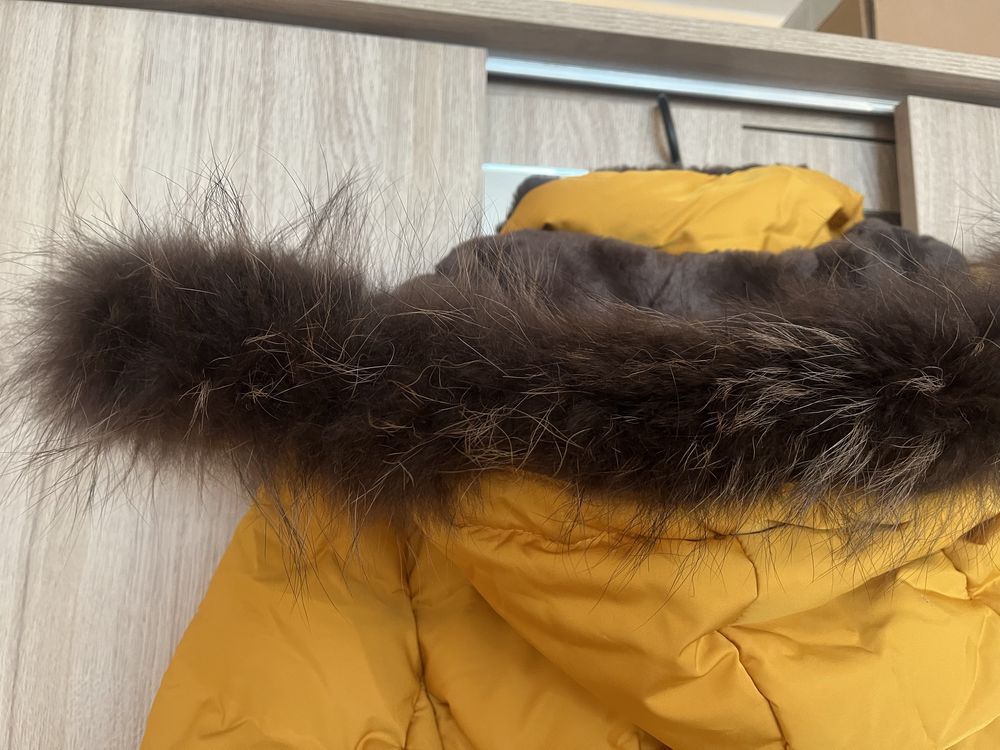 Зимно яке Zara с естествен пух