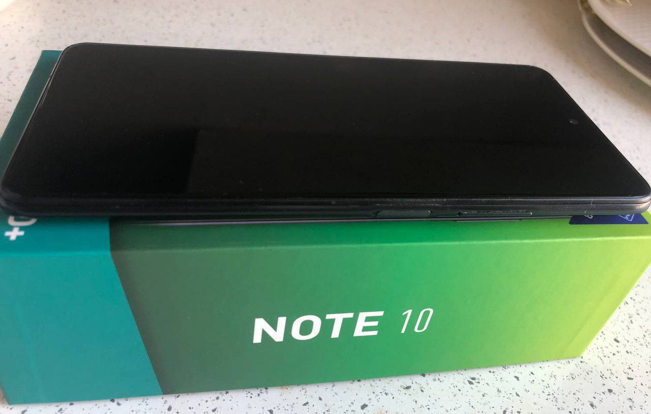 Infinix note 10 holati ideal