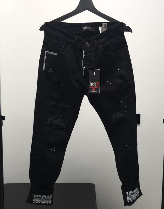 Blugi icon Dsquared2 negru  //// men