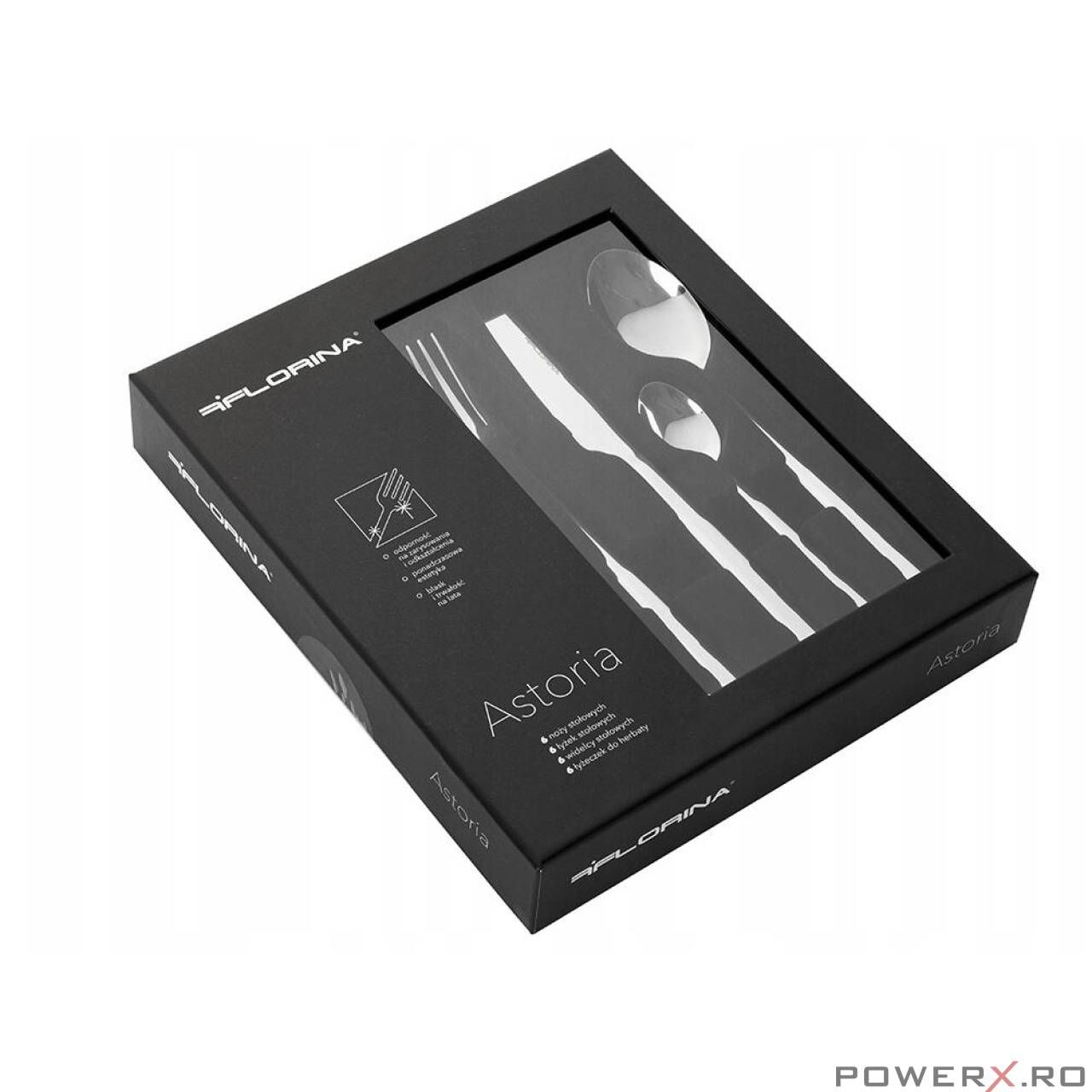 Set tacamuri pentru bucatarie din inox, 6 persoane, 24 piese,