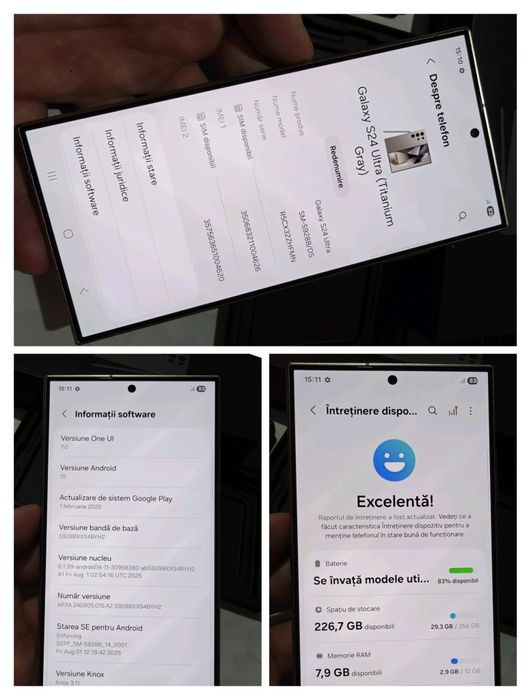 Samsung Galaxy S24 Ultra 5G (Titanium Gray) 256GB/ 12GB RAM Ofertă!