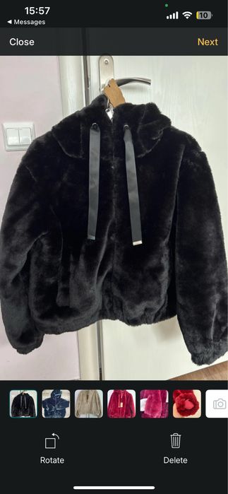 Jacheta groasa din puf/blanita