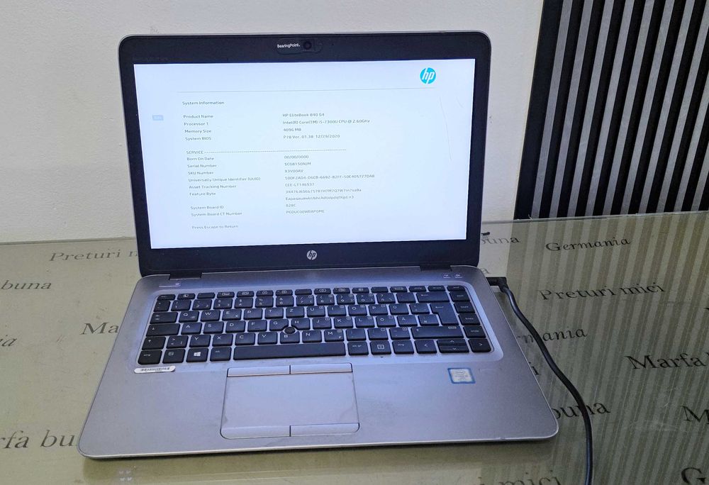 Laptop core i5 gen 7 - Hp Elitebook 840 G4 - functional perfect