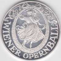 Jetoane argint Casino AUSTRIA-100 sch. 1987-94- Wiener Opernball -UNC