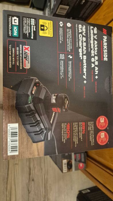 2.5Ah 12V батерия + зарядно Parkside Performance ГАРАНЦИЯ