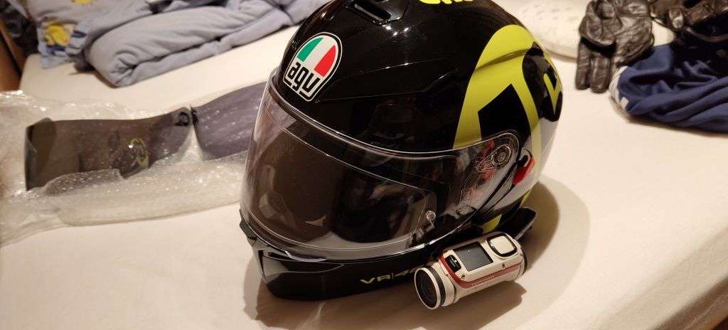 AGV K3-SV (size MS 57cm) ROSSI Bollo 46 fully equiped(action cam + int