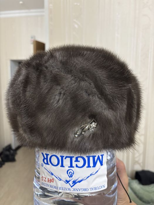 Норковая шапка натурльная